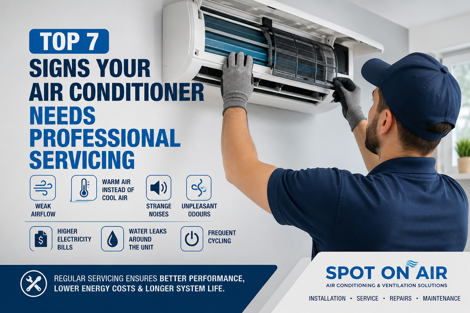 Top 7 Signs Your Air Conditioner Needs Professional Servicing