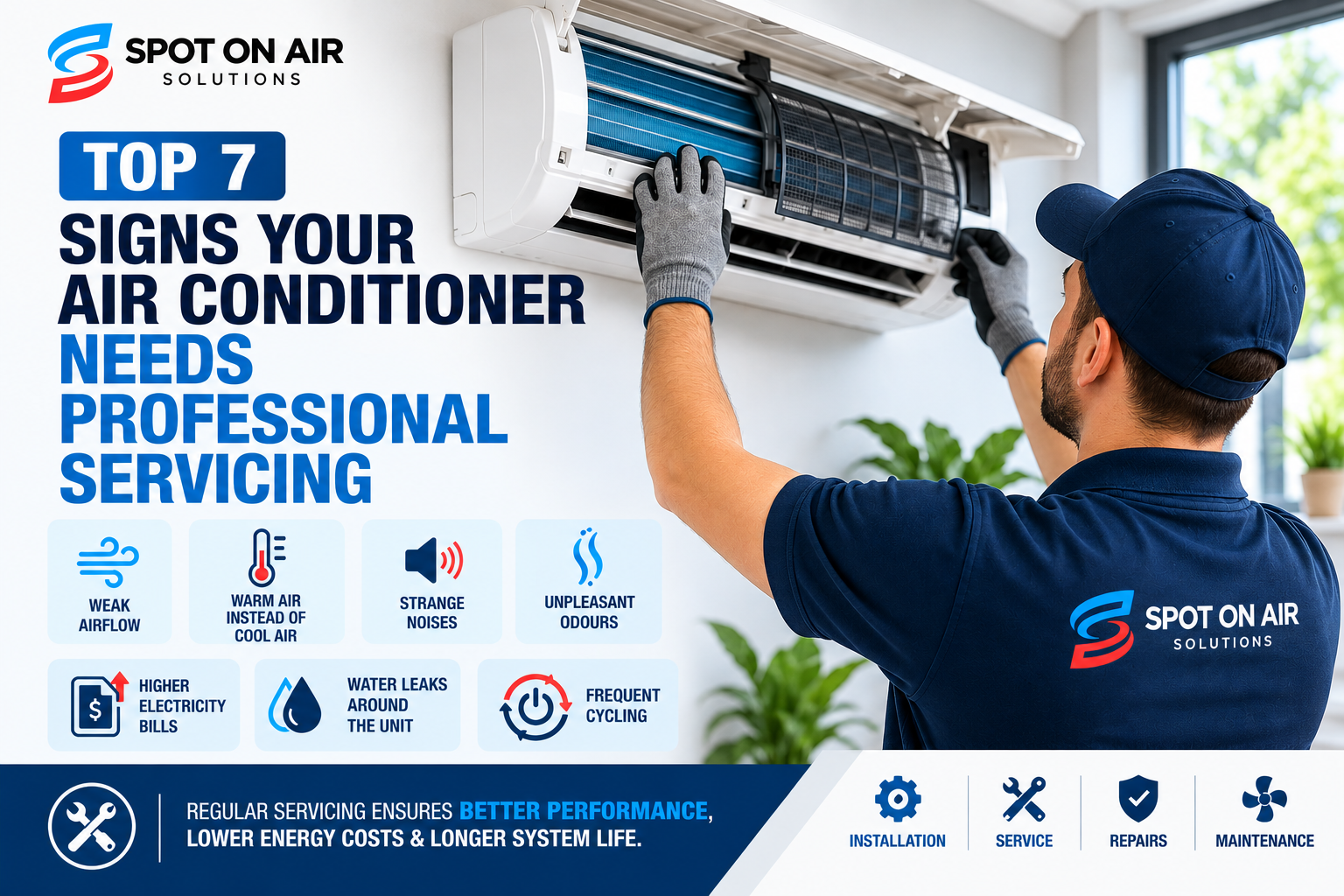 Top 7 Signs Your Air Conditioner Needs Professional Servicing